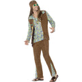 Brown-Green-Purple - Lifestyle - Smiffys Mens 60s Hippie Costume Set