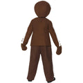 Brown - Side - Smiffys Childrens-Kids Gingerbread Man Christmas Costume Set