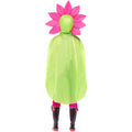 Green - Side - Smiffys Unisex Adult Flower Party Poncho