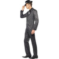Black - Lifestyle - Smiffys Mens Gangster Pinstripe Costume