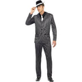Black - Pack Shot - Smiffys Mens Gangster Pinstripe Costume