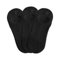 Black - Front - Superga Unisex Adult Invisible Socks (Pack of 3)