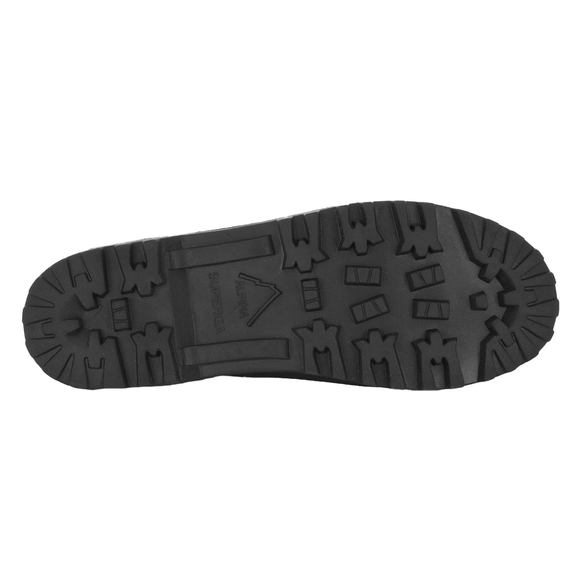 Black - Pack Shot - Superga Womens-Ladies 2341 Alpina Nappa Leather High Tops