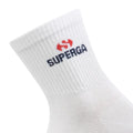 White - Side - Superga Unisex Adult Logo Ankle Socks (Pack of 3)