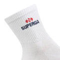 White - Side - Superga Unisex Adult Logo Ankle Socks (Pack Of 3)