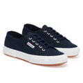 Navy-White - Front - Superga Unisex Adult 2750 Cotu Classic Vegan Trainers