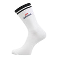 White - Side - Superga Unisex Adult Ribbed Knitted Socks (Pack of 3)
