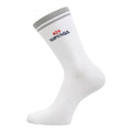 White - Back - Superga Unisex Adult Ribbed Knitted Socks (Pack of 3)