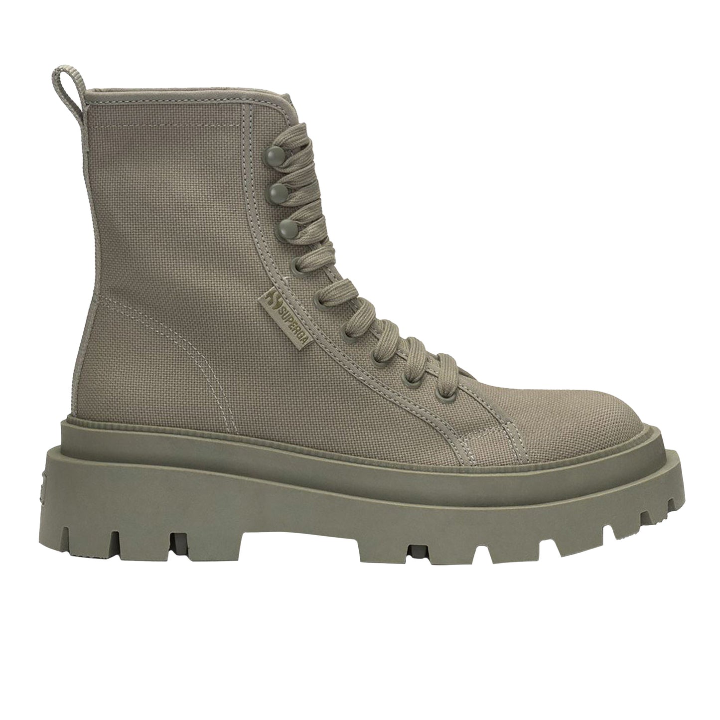 Total Green Safari - Back - Superga Womens-Ladies 3051 Alpina Apex Shoes