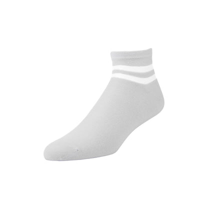 Ash Grey-Pink-Light Sky Blue - Lifestyle - Superga Womens-Ladies Stripe Socks (Pack of 3)