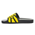 Black-Yellow - Back - Superga Unisex Adult Logo Sliders