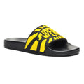 Black-Yellow - Front - Superga Unisex Adult Logo Sliders