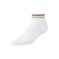 White-Ash Grey-Black - Back - Superga Womens-Ladies Rainbow Socks (Pack of 3)