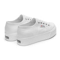 White - Back - Superga Womens-Ladies 2790 Linea Up Down Trainers