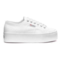 White - Side - Superga Womens-Ladies 2790 Linea Up Down Trainers