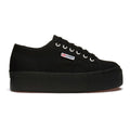 Full Black - Side - Superga Womens-Ladies 2790 Linea Up Down Trainers