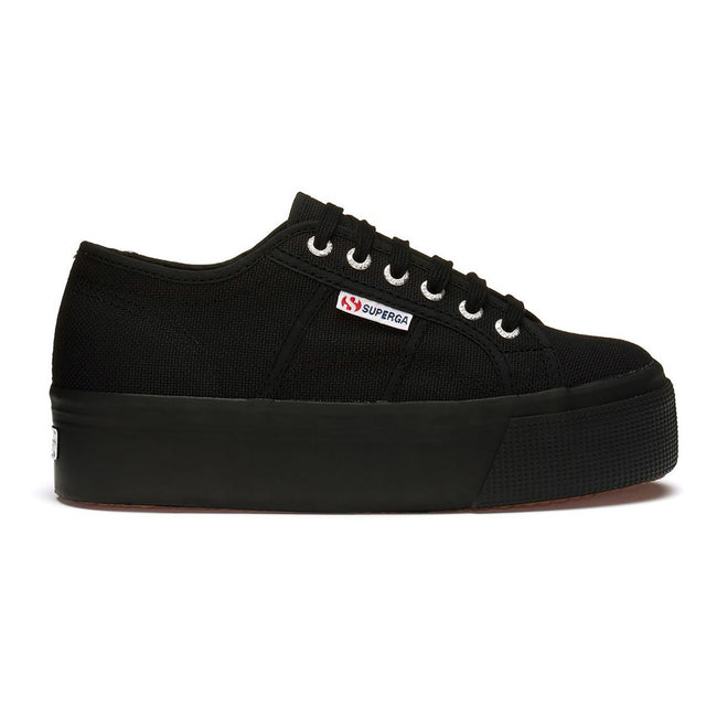 Full Black - Side - Superga Unisex Adult 2790 Linea Up Down Trainers