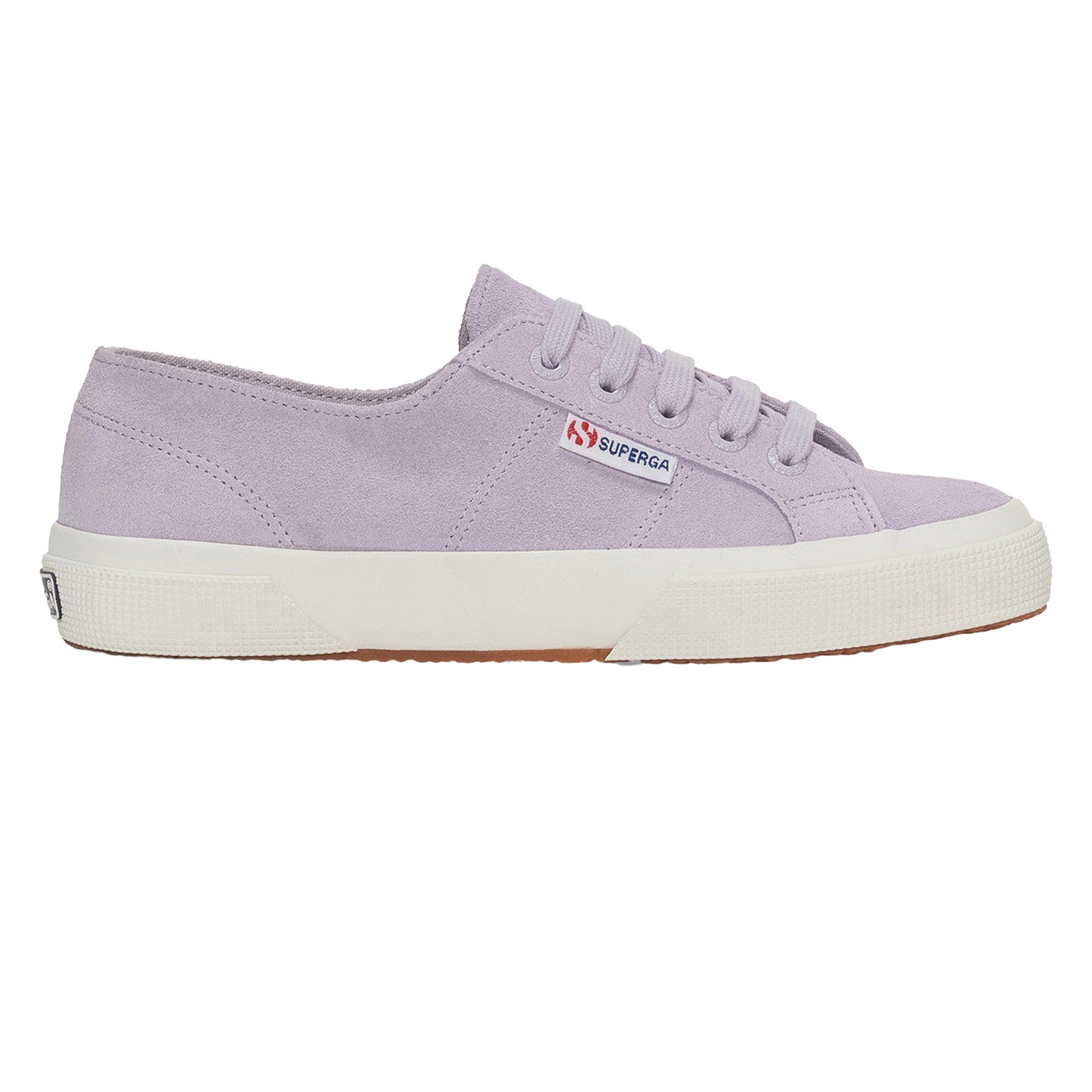 Light Violet-Avorio - Back - Superga Unisex Adult 2750 Suede Lace Up Tennis Shoes