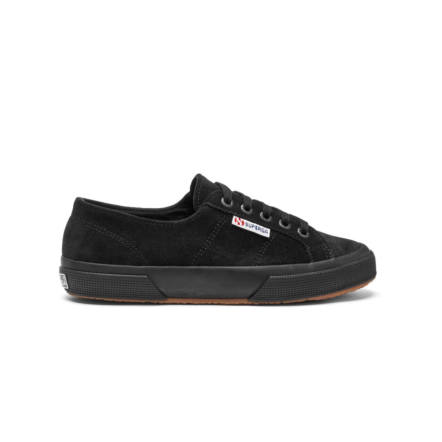 Full Black - Side - Superga Unisex Adult 2750 Suede Lace Up Tennis Shoes