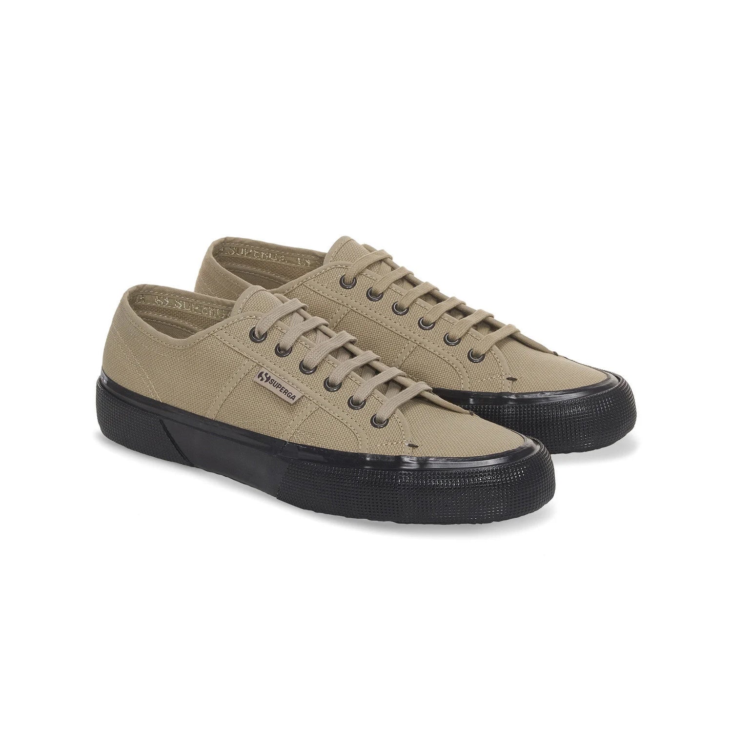 Fossil Grey-Bristol Black - Front - Superga Unisex Adult 2490 Bold Trainers