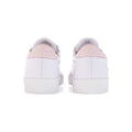 White-Light Pink - Back - Superga Womens-Ladies 2870 Sport Club S Leather 3 Touch Fastening Strap Trainers