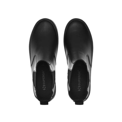 Total Black - Lifestyle - Superga Womens-Ladies 2678 Alpina Faux Leather Ankle Boots