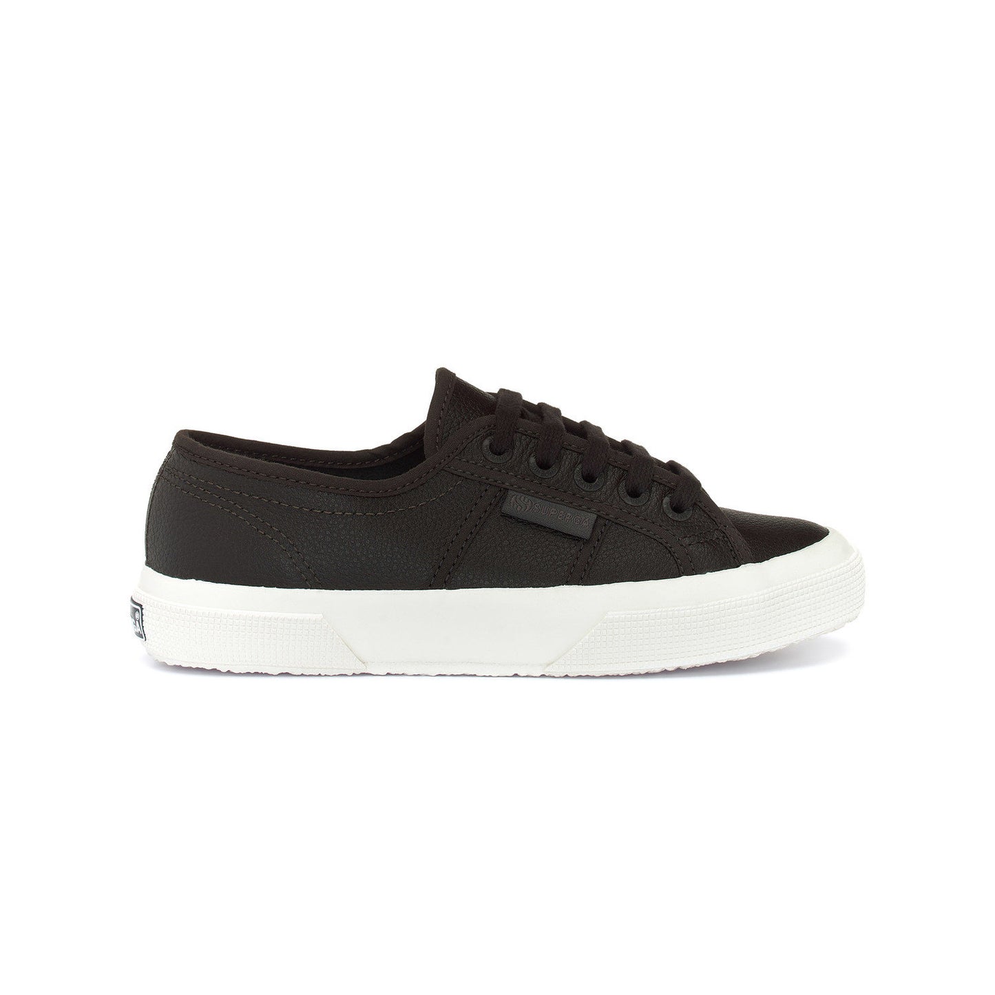 Bristol Black-Avorio - Side - Superga Unisex Adult 2750 Efglu Leather Trainers
