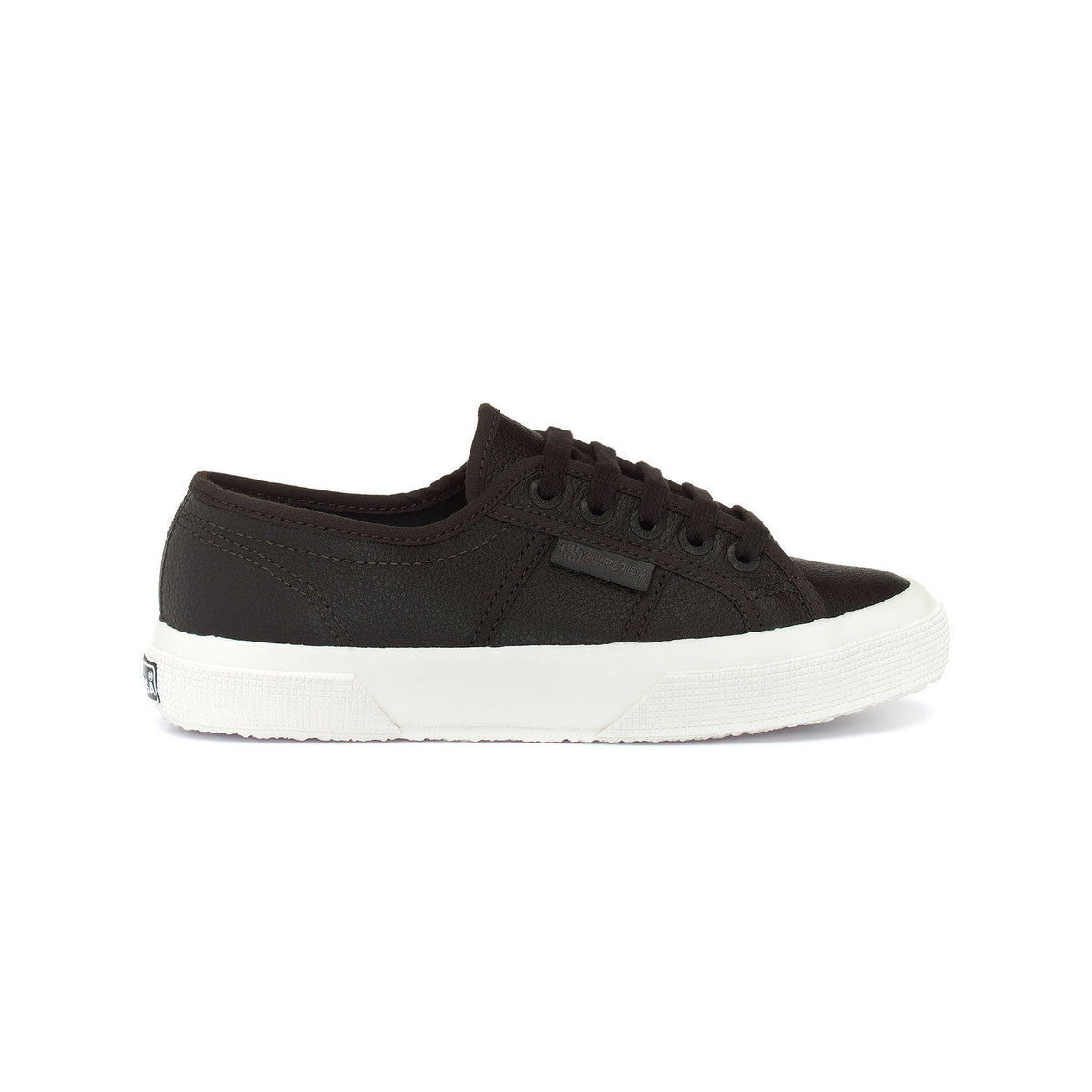 Bristol Black-Avorio - Side - Superga Unisex Adult 2750 Efglu Leather Trainers