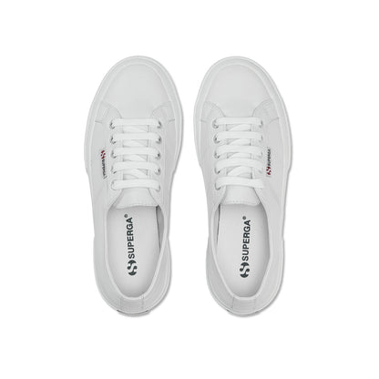 Optic White - Lifestyle - Superga Unisex Adult 2750 Nappa Leather Trainers
