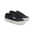 Bristol Black-Matt Black-Avorio - Front - Superga Unisex Adult 2750 Nappa Leather Trainers