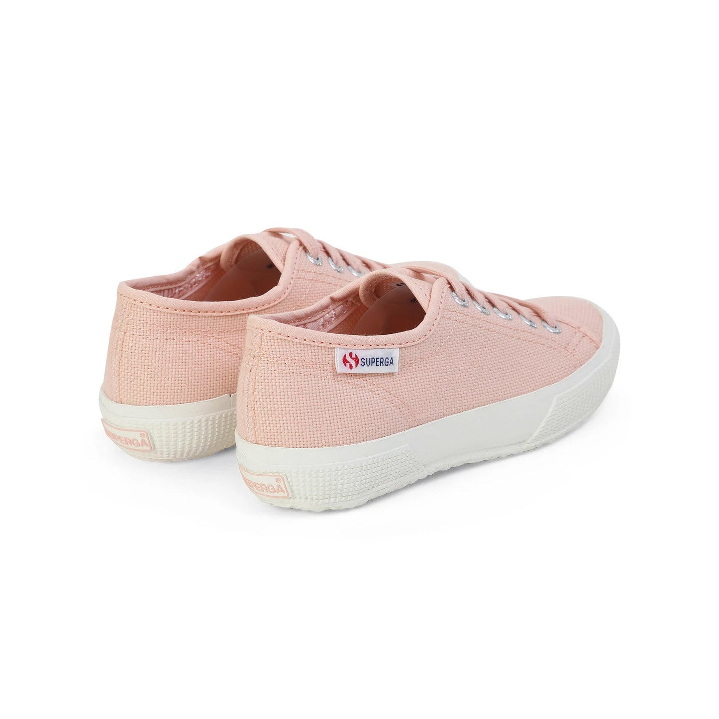 Pink Blush-Avorio Nude - Back - Superga Childrens-Kids 2725 Trainers