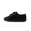 Full Black - Side - Superga Childrens-Kids 2750 Easylite Touch Fastening Trainers