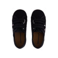Full Black - Lifestyle - Superga Childrens-Kids 2750 Easylite Touch Fastening Trainers