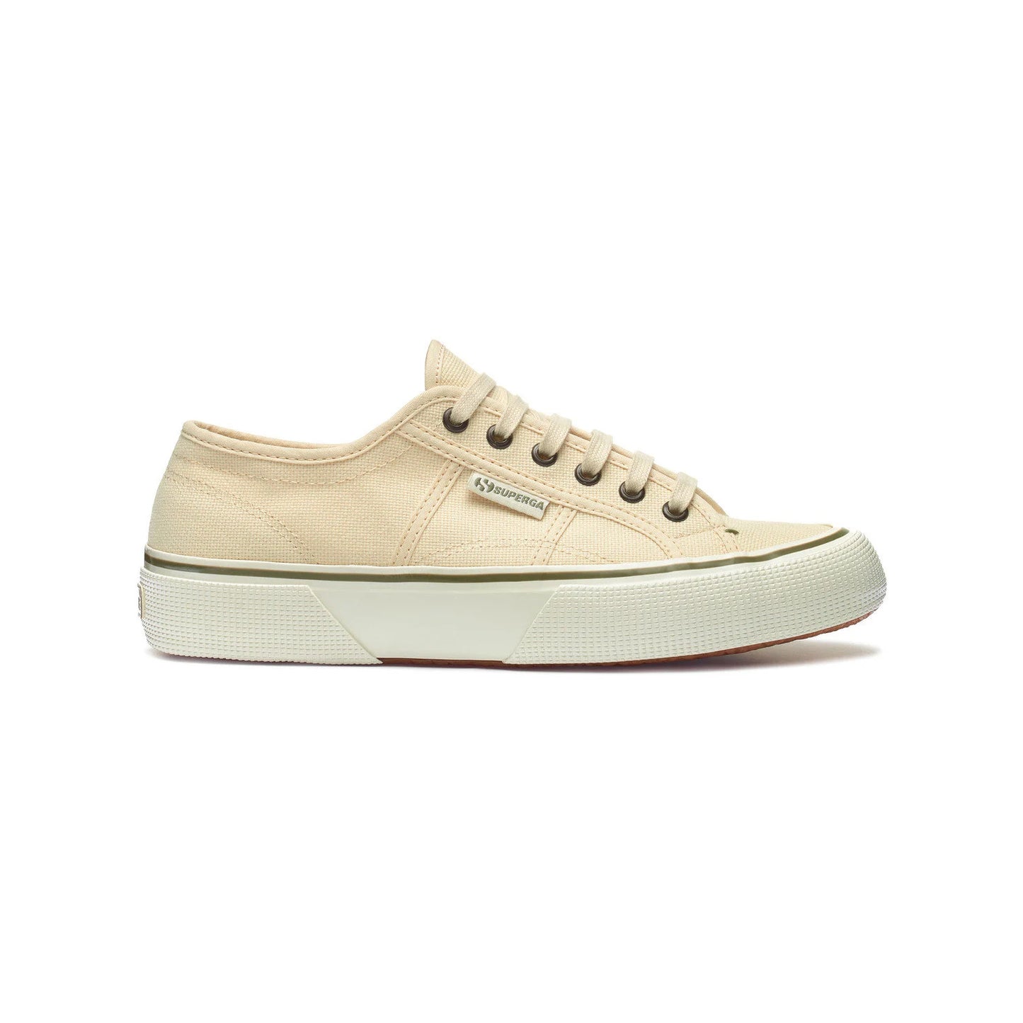 Beige Light Eggshell-Avorio - Side - Superga Unisex Adult 2490 Bold Lace Up Trainers