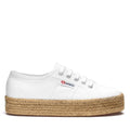 White - Front - Superga Womens-Ladies 2730 Cotrope Trainers