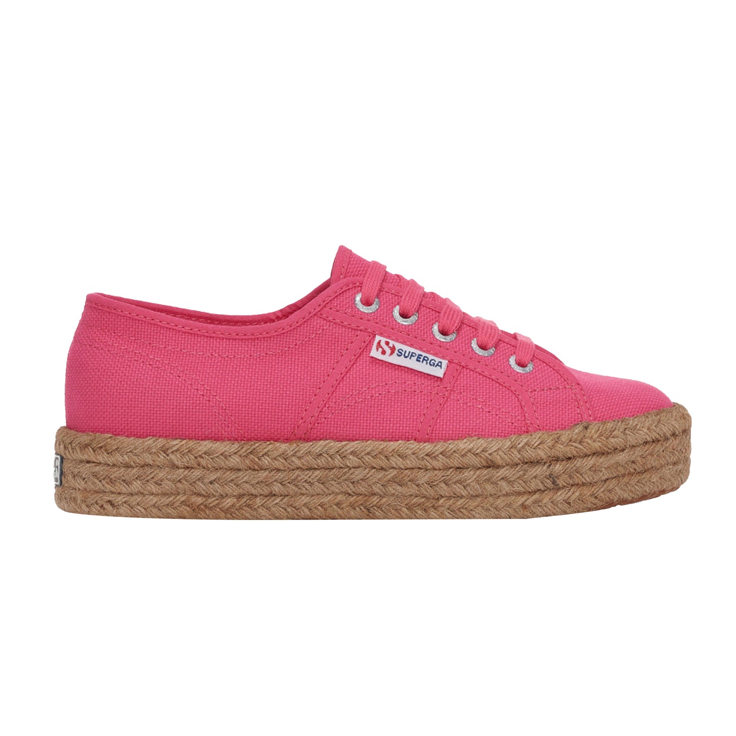 Fuchsia Pink - Front - Superga Womens-Ladies 2730 Cotrope Trainers