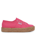 Fuchsia Pink - Front - Superga Womens-Ladies 2730 Cotrope Trainers