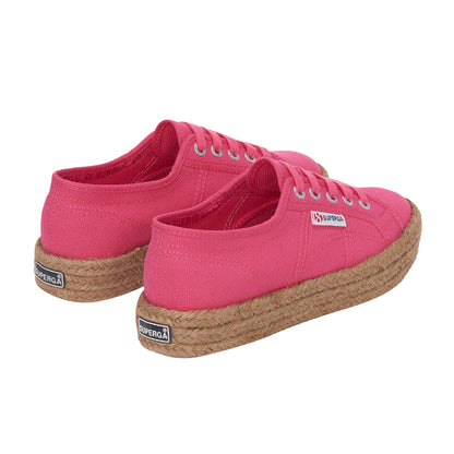 Fuchsia Pink - Side - Superga Womens-Ladies 2730 Cotrope Trainers