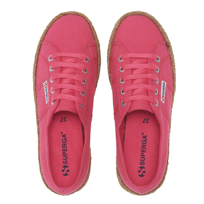 Fuchsia Pink - Lifestyle - Superga Womens-Ladies 2730 Cotrope Trainers