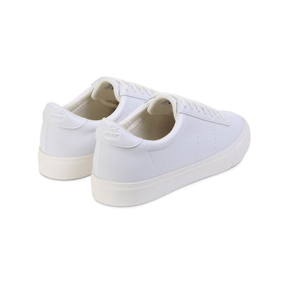 White-White Avorio - Back - Superga Unisex Adult 4834 Club S Perforated Vegan Leather Trainers