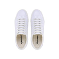 White-White Avorio - Side - Superga Unisex Adult 4834 Club S Perforated Vegan Leather Trainers
