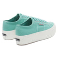 Green Water-Avorio - Back - Superga Womens-Ladies 2790 Linea Up Down Trainers