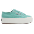 Green Water-Avorio - Side - Superga Womens-Ladies 2790 Linea Up Down Trainers