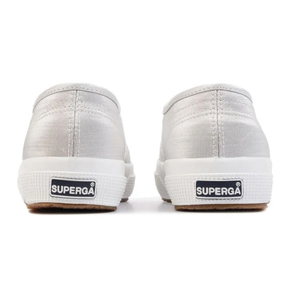 Silver - Back - Superga Womens-Ladies 2750 Microlamew Matte Trainers