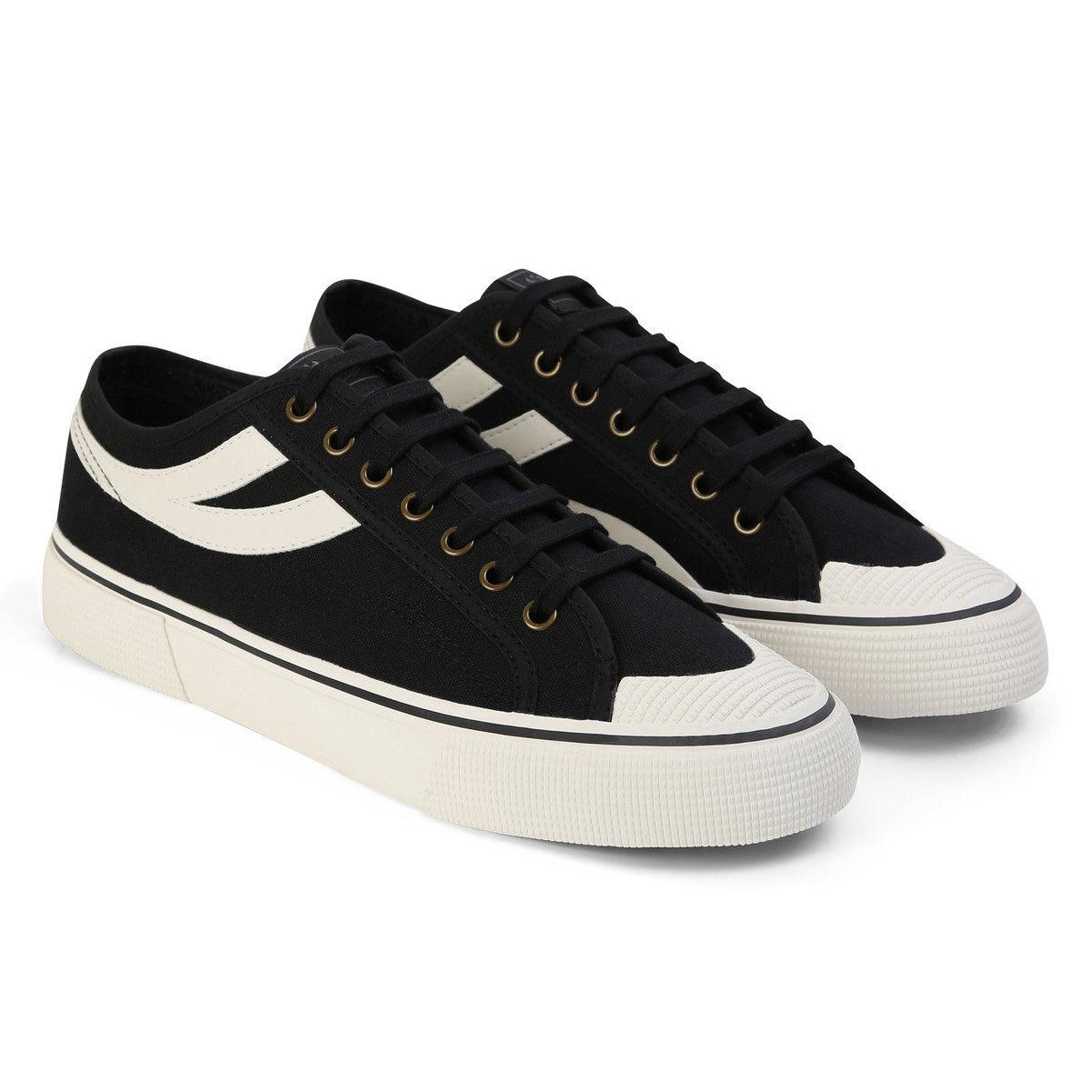 Black-White Avorio - Front - Superga Mens 2750 Panatta 3.0 Trainers