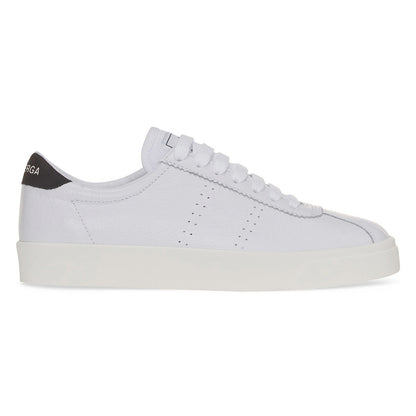 White-Bristol Black-Avorio - Side - Superga Unisex Adult 2843 Club S Leather Trainers