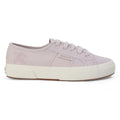 Pink Magenta Leaves - Side - Superga Womens-Ladies Leaves Natural Dyed Embroidered Trainers
