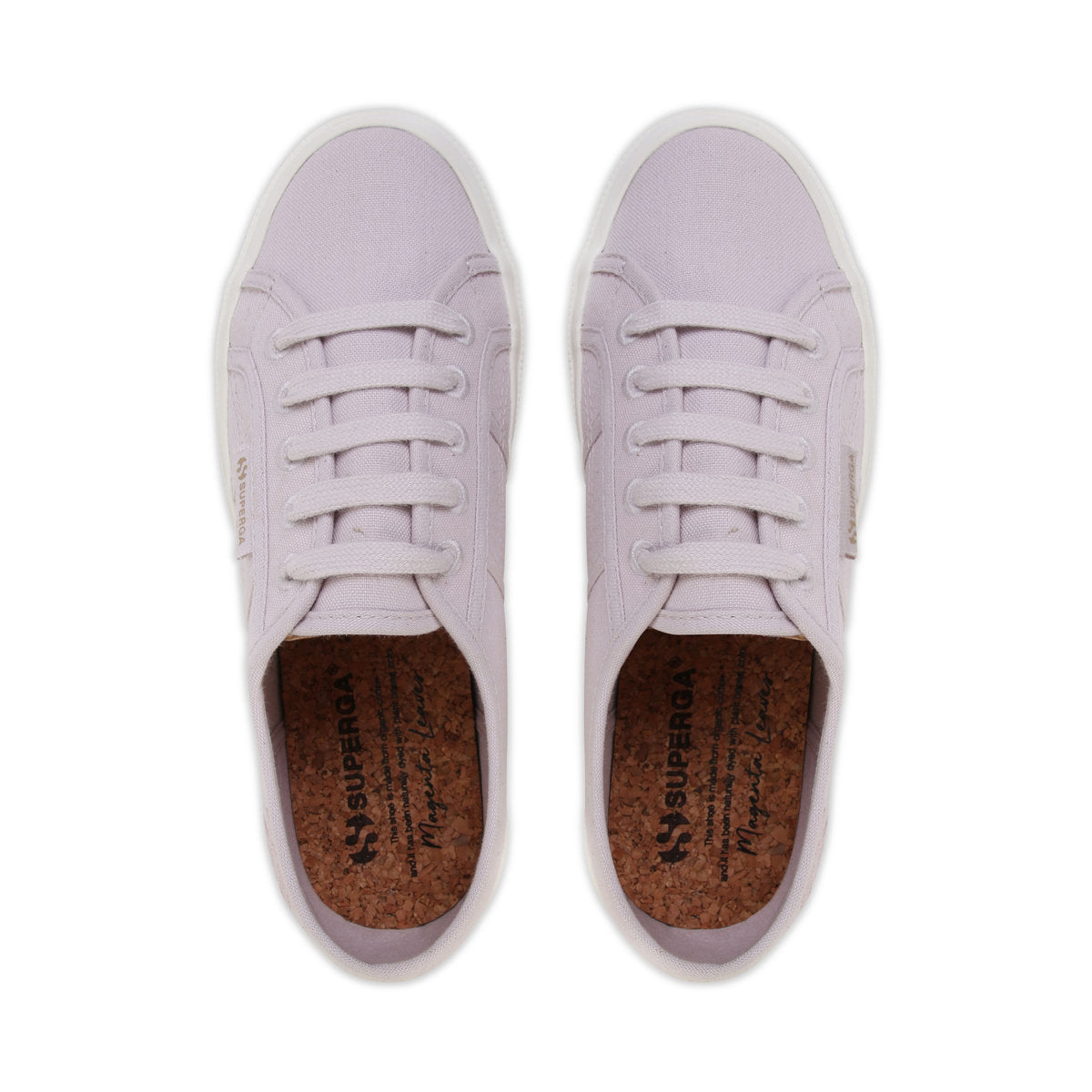 Pink Magenta Leaves - Lifestyle - Superga Womens-Ladies Leaves Natural Dyed Embroidered Trainers