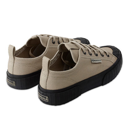 Fossil Grey-Bristol Black - Back - Superga Unisex Adult 2630 Stripe Trainers