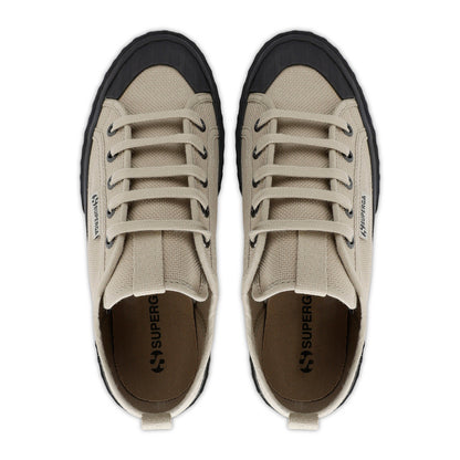 Fossil Grey-Bristol Black - Lifestyle - Superga Unisex Adult 2630 Stripe Trainers